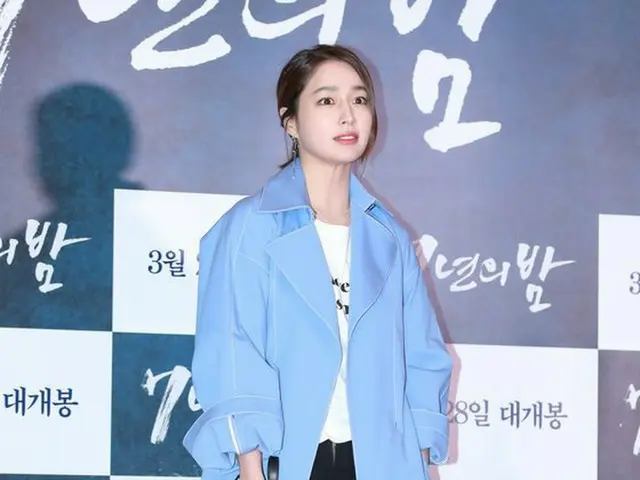 Actress Lee Min Jon attended the VIP preview of movie ”7 Years Night”. Seoul ·CGV Yongsan I Park Mal