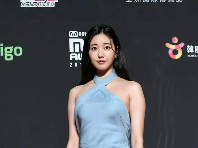Actress Kim Sa Rang, ”2018 MAMA PREMIERE in HONG KONG” Red carpet. Hong Kong ·Asia World Expo Arena