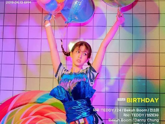[G Official] I.O.I former member Somi, participated in composition of ”BIRTHDAY”for solo debut.