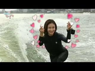 [Official mbe]   [Omniscient actor Baku Hyoju and Kim Sung Ryoung_  wake surfing