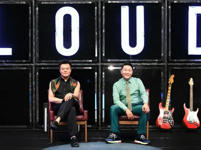 JY Park_ & PSY attends the production presentation of the SBS audition program”LOUD”. .. ..