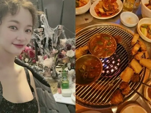 Second child pregnant actress Hwang Jung Eum, appetite does not stop. ”I haven'teaten since I was th