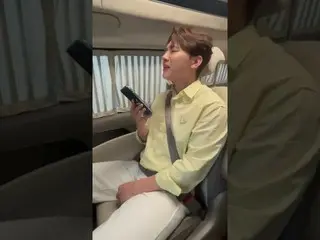 【 Official dan】   (Suddenly starting at the end) Live in a running car Kim Min S