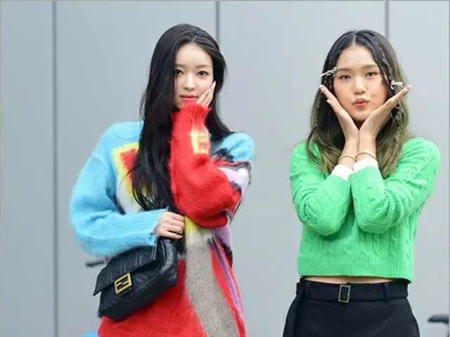”OHMYGIRL” Mimi & YOO A, went to JTBC for the variety show ”Knowing Bros”recording. . .