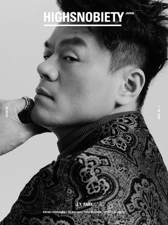 Park Jin Young on the cover of a Japanese fashion magazine for the first time... Approaching his own musicality and humanity.