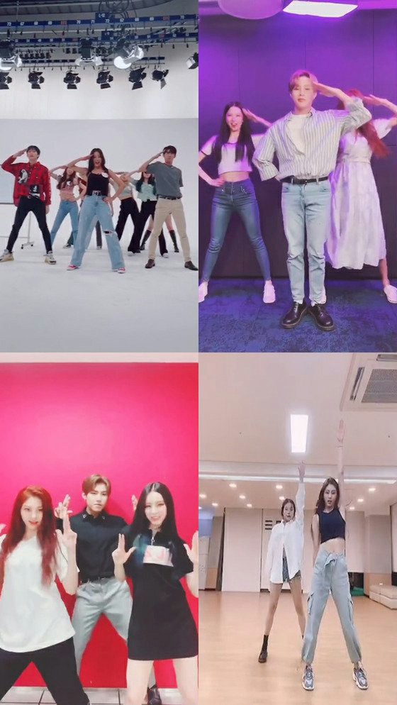 Ha Seong Woon (HOTSHOT), Kwanghee (ZE: A) and others challenge the dance of new song "HELICOPTER" of "CLC" to become a new trend.