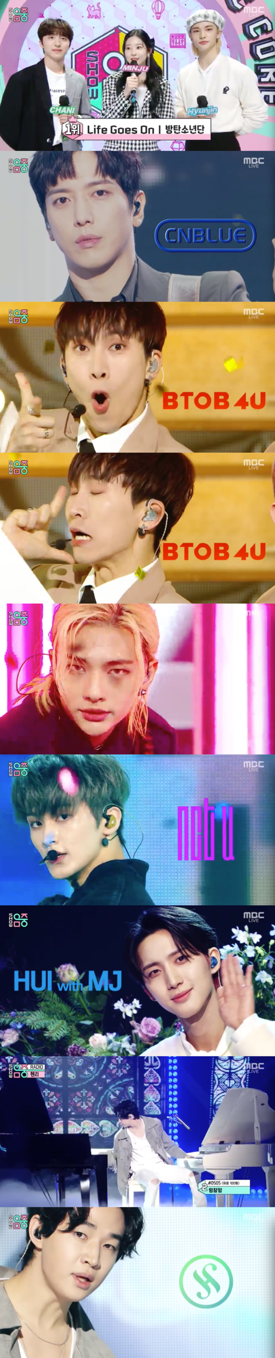 "BTS", "MUSICCORE" 1st place ... "CNBLUE" comeback & "NCT U", "aespa" and other SM singers lead