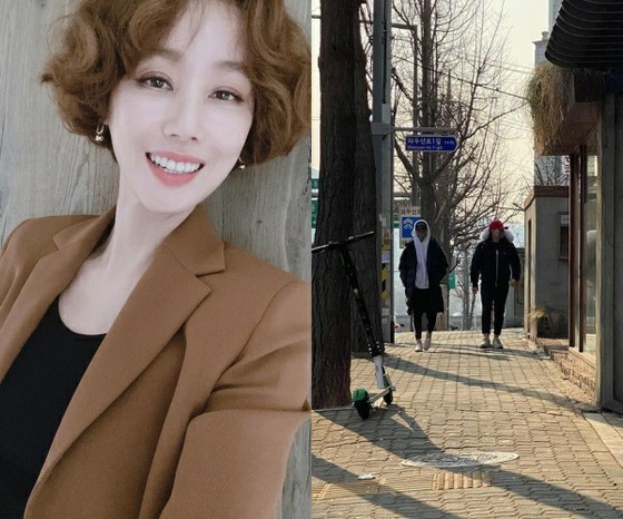 54-year-old actress Kim Sung Ryoung date with her two rapidly growing sons