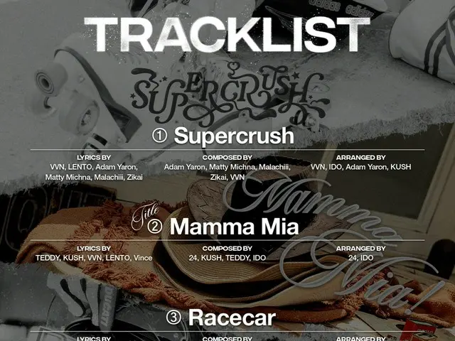 "Izna" makes comeback on the 30th, reveals tracklist for new album...Title song is "Mamma Mia" produced by TEDDY
