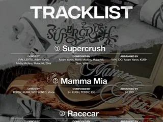 "Izna" makes comeback on the 30th, reveals tracklist for new album...Title song is "Mamma Mia" produced by TEDDY