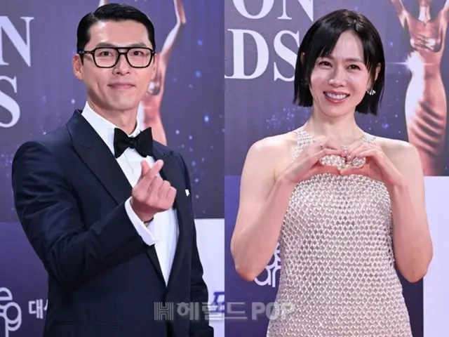 Hyun Bin and Song Yeji win Best Actor and Best Female Actor awards at the Blue Dragon Film Awards... Their warm comments to each other are a hot topic