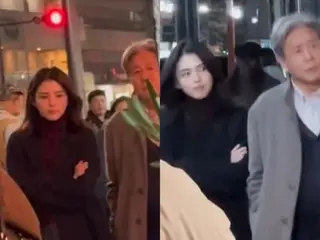 "A surprise photo of the two of us!" Choi Min Sik and Han Seo Hee spotted in Japan filming the Korean version of "The Intern"