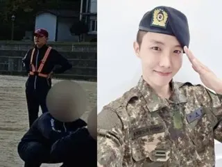 "BTS" J-HOPE was promoted early to Private First Class today (1st)...He looks like a dignified "Special Warrior"