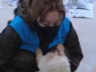 Yui (formerAFTERSCHOOL) volunteers at a shelter with 500 dogs: ``It's a really difficult situation''