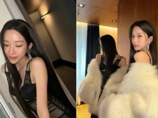 Actress Mun KaYoung's "embarrassing vs. cool" lingerie see-through look is a Hot Topic
