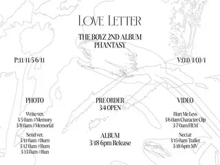 “THE BOYZ” and “Love Letter” scheduler released… “Nectar” comeback countdown
