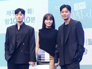 [Photo] Kim Ha Neul & Jang Seung Jo & Yeon WooJin attend the production presentation of the new TV series "Let's grab your chest once"