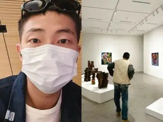 RM visits an art museum and V watches soccer games...The latest status of BTS during military service is a hot topic every day