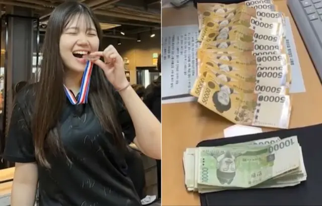 「一生無料で食べに来て」…現金122万ウォンを拾い届けた女子高生＝韓国