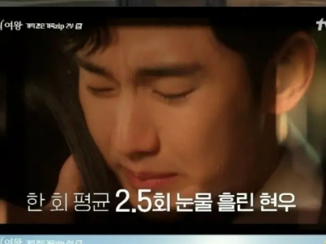 Kim Soo Hyun cried an average of 2.5 times per EP in "Queen of Tears"