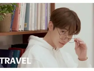 "2PM" JUNHO's white hooded T-shirt is cute...I want to go on a trip overseas with him (with video)