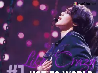 BTS' JIMIN's "Like Crazy" tops world songs in March...9th time he's #1