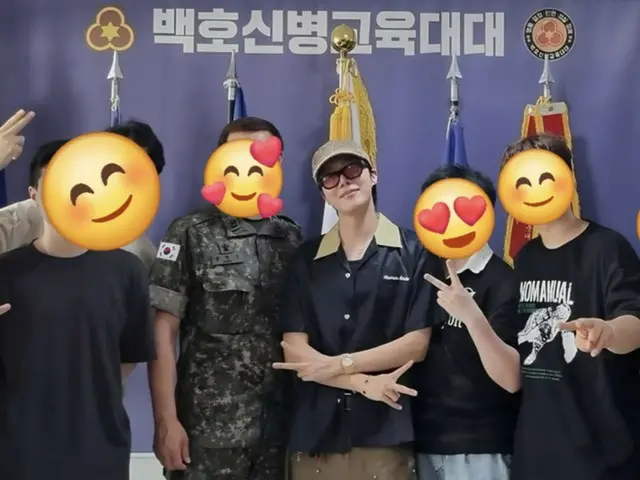 "BTS" J-HOPE's unchanging love for his comrades... Discharge visits Wonju 36th Division for the first time in 8 months