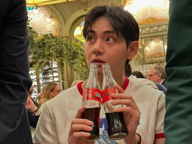 "BTS" V, from cute to sexy... visual explosion in Paris