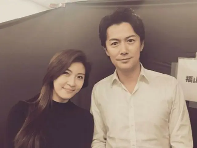 Actress H · Ji Woo Hon, two-shot with Fukuyama Masaharu released.