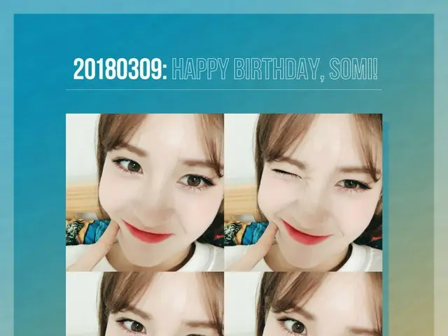 【T Official jyp】 IOI former member SOMI, Happy birthday.