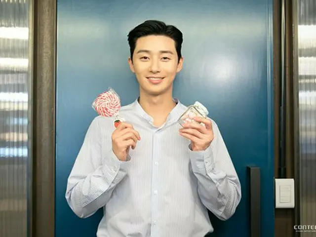 Actor Park Seo Jun, White Day welcoming to management office CONTENTY's SNSphoto released.