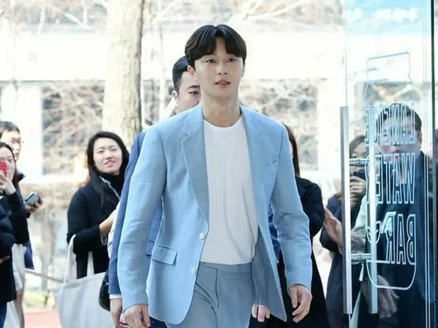 Actor Park Seo Jun, on Monday morning Seoul. At the event of a cosmetic brand inthe city. Additional