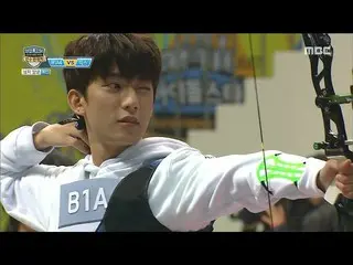 Idol Athletics Games, Men's Archery. B1A4 vs VIXX. If you make a mistake for the