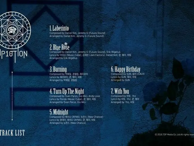 UP 10TION of comeback D-3, ”Laberinto” track list released. The title song isdecided as ”Blue Rose”.