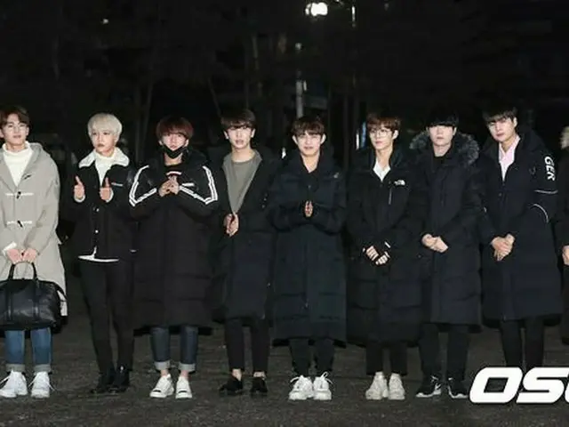 UP10TION, arriving to work ”Music Bank”.