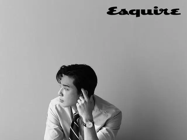 Actor Park Seo Jun, photos from Esquire.