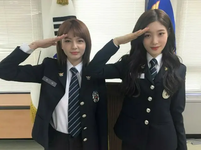 DIA and singer Shannon visited the police station on the day of workers. MBKEntertainment released p