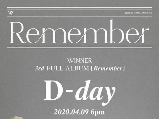 WINNER, today (9th) 6:00 pm, 3rd full album ”Remember” all songs released. . .