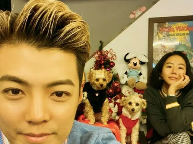 KangNam (MIB) - Lee Sang-hwa (former Korean figure skater) and his wife releasedsweet Christmas phot