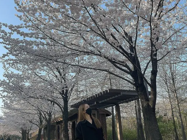 [T Official] LOONA (Loona), [#ViVi] Every time I see the beautiful cherryblossoms in the photo, I fe