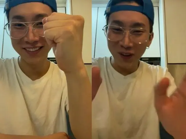 BTOB Seo EunKwang, hurriedly correcting his mistake with the English expressionis cute. ● During SNS