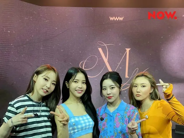 [T Official] MAMAMOO, RT kr_now: I'm sorry if I go as it is, so I'll leave#MAMAMOO [more shots] #NOW
