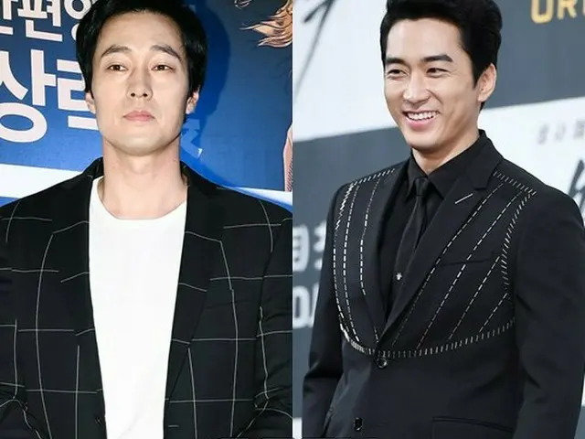 Actor Song Seung Hong, So Ji Sub 's birthday greeted, a coffee car gifted at theshooting scene of th