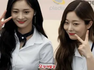 IOI former member PRISTIN's Gyeolgyeong, the expression when coworker touched he