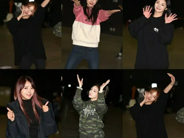 IOI, today (29th) heading to the stage of 2017 MAMA. Released pictures frompractice site.
