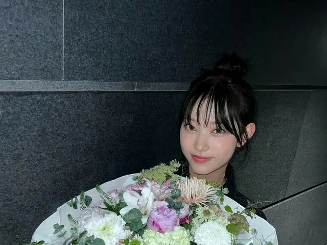 "New Jeans" HAERIN thanked Dior for the birthday flowers. . .
