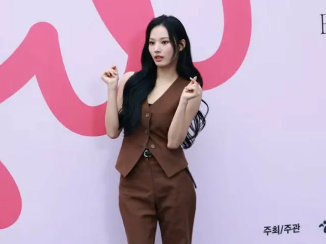 Gini (formerNMIXX), participating in the "F/W24 Seoul Fashion Week - From Wear" 