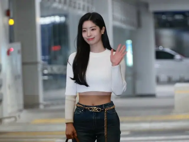 Dahyun (TWICE) departing for America on the afternoon of the 12th at Incheon Int