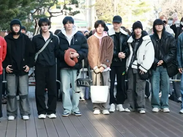 CRAVITY enters KBS for pre-recording of "MUSIC BANK".