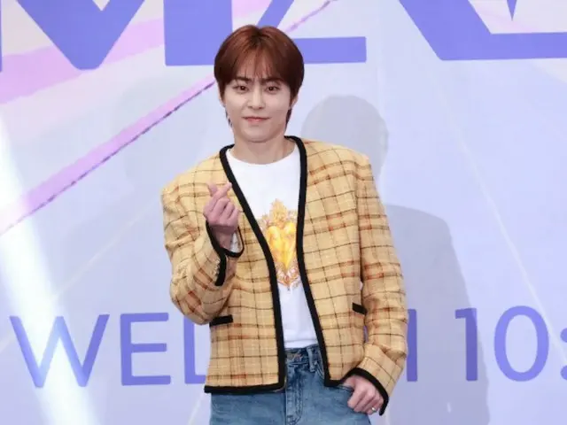 XIUMIN attends KBS2 ”MAKE MATE 1” production presentation.